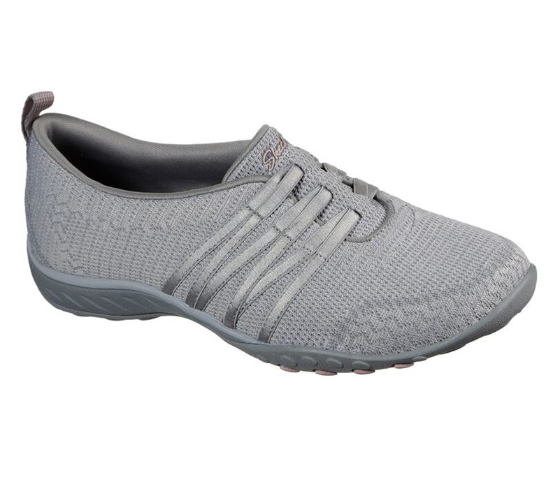 Skechers Relaxed Fit: Breathe Easy - Approachable - Womens Casual Shoes Grey [AU-QA0721]